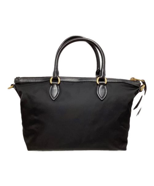 PRADA（プラダ）PRADA (プラダ) プラダ/1BA104/2WAYショルダーバッグ ブラック×ゴールドの古着・服飾アイテム