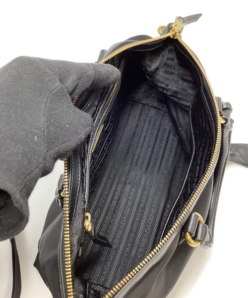 PRADA（プラダ）PRADA (プラダ) プラダ/1BA104/2WAYショルダーバッグ ブラック×ゴールドの古着・服飾アイテム
