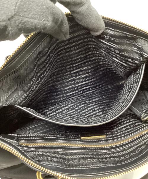PRADA（プラダ）PRADA (プラダ) プラダ/1BA104/2WAYショルダーバッグ ブラック×ゴールドの古着・服飾アイテム