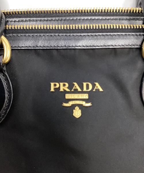PRADA（プラダ）PRADA (プラダ) プラダ/1BA104/2WAYショルダーバッグ ブラック×ゴールドの古着・服飾アイテム
