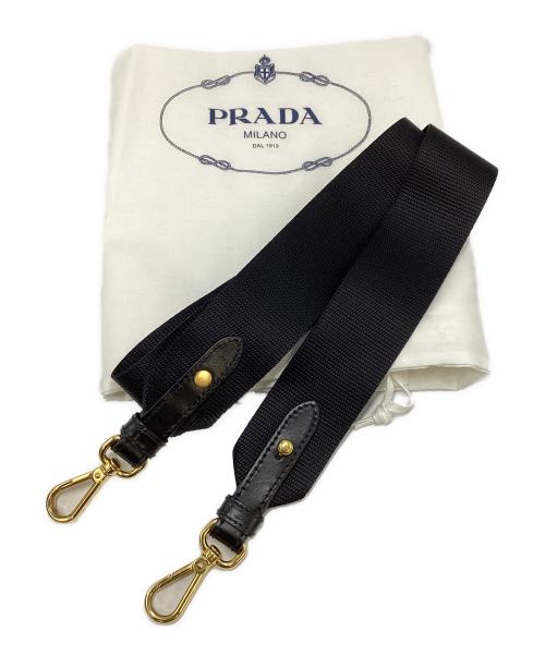 PRADA（プラダ）PRADA (プラダ) プラダ/1BA104/2WAYショルダーバッグ ブラック×ゴールドの古着・服飾アイテム