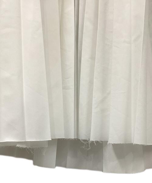 sacai（サカイ）sacai (サカイ) ドッキングスカート グレー×ホワイト サイズ:2の古着・服飾アイテム