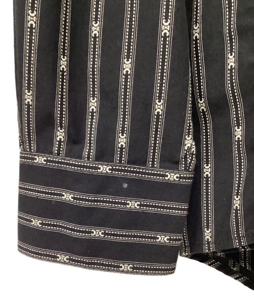 CELINE（セリーヌ）CELINE (セリーヌ) トリオンフウウエスタンシャツ ブラック サイズ:Mの古着・服飾アイテム