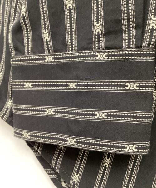 CELINE（セリーヌ）CELINE (セリーヌ) トリオンフウウエスタンシャツ ブラック サイズ:Mの古着・服飾アイテム