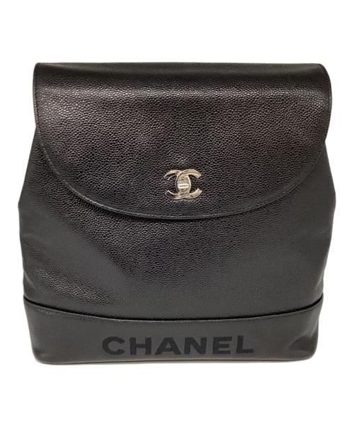 CHANEL（シャネル）CHANEL (シャネル) シャネル/ココマーク/リュック ブラック×シルバーの古着・服飾アイテム