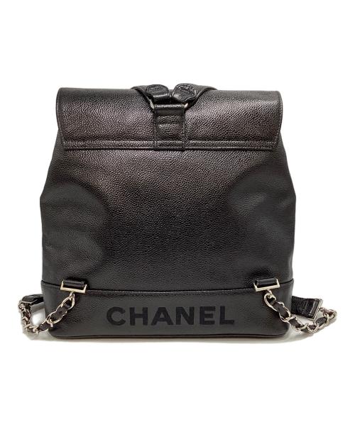 CHANEL（シャネル）CHANEL (シャネル) シャネル/ココマーク/リュック ブラック×シルバーの古着・服飾アイテム