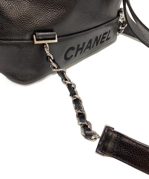 CHANEL（シャネル）CHANEL (シャネル) シャネル/ココマーク/リュック ブラック×シルバーの古着・服飾アイテム