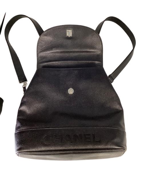 CHANEL（シャネル）CHANEL (シャネル) シャネル/ココマーク/リュック ブラック×シルバーの古着・服飾アイテム