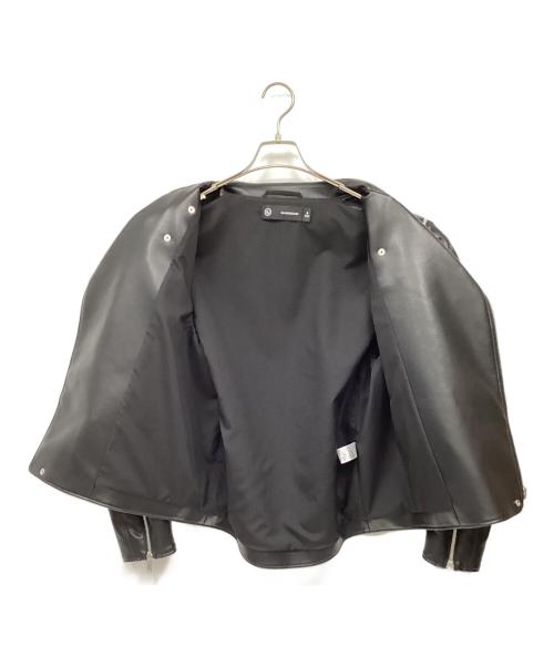 GU（ジーユー）GU (ジーユー) UNDERCOVER (アンダーカバー) フェイクレザージャケット ブラック サイズ:Mの古着・服飾アイテム