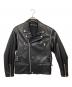 GU（ジーユー）の古着「フェイクレザージャケット」｜ブラック