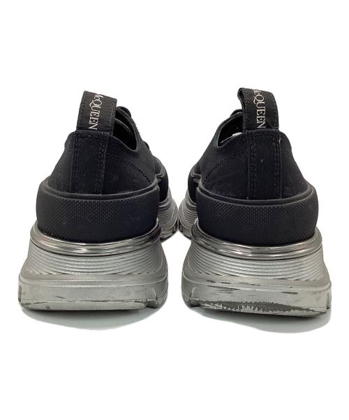 ALEXANDER McQUEEN（アレキサンダーマックイーン）ALEXANDER McQUEEN (アレキサンダーマックイーン) オーバーサイズドスニーカー ブラック×シルバー サイズ:27㎝の古着・服飾アイテム