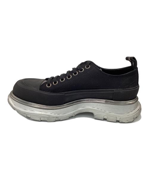 ALEXANDER McQUEEN（アレキサンダーマックイーン）ALEXANDER McQUEEN (アレキサンダーマックイーン) オーバーサイズドスニーカー ブラック×シルバー サイズ:27㎝の古着・服飾アイテム