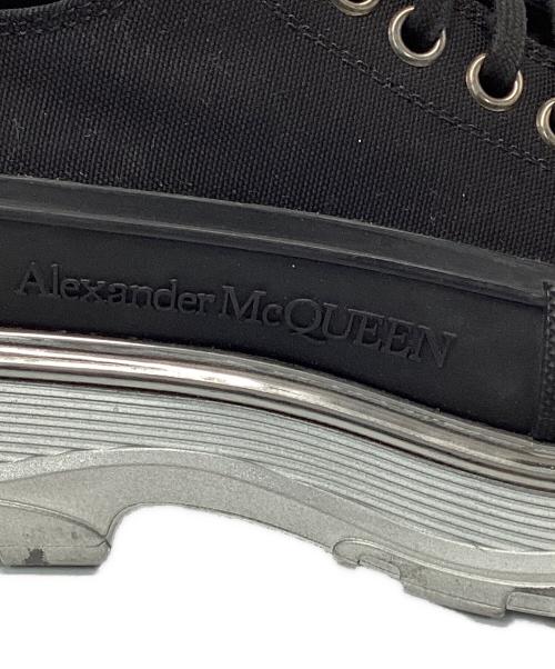 ALEXANDER McQUEEN（アレキサンダーマックイーン）ALEXANDER McQUEEN (アレキサンダーマックイーン) オーバーサイズドスニーカー ブラック×シルバー サイズ:27㎝の古着・服飾アイテム