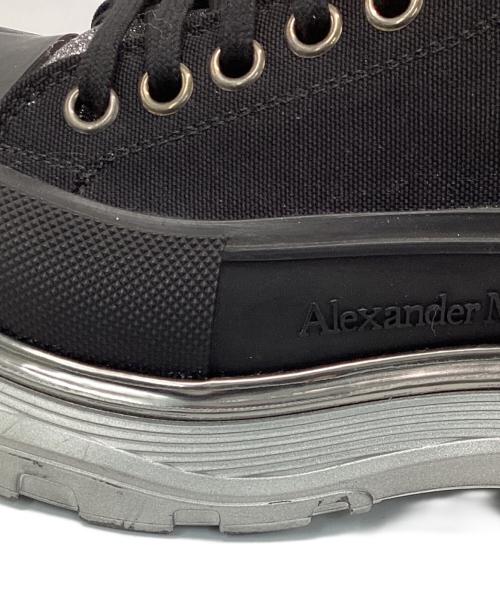 ALEXANDER McQUEEN（アレキサンダーマックイーン）ALEXANDER McQUEEN (アレキサンダーマックイーン) オーバーサイズドスニーカー ブラック×シルバー サイズ:27㎝の古着・服飾アイテム