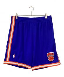 HARDWOOD CLASSICS×MITCHELL & NESS（ハードウッドクラシック×ミッチェルアンドネス）の古着「ハーフパンツ」｜ブルー×オレンジ