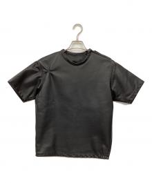 Schott（ショット）の古着「レザー半袖シャツ」｜ブラック