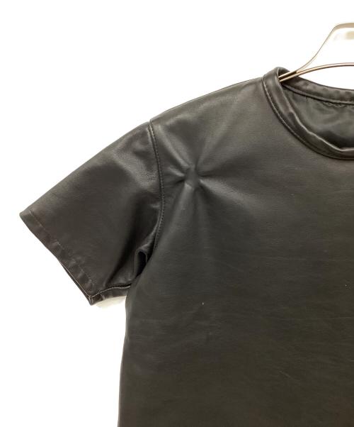 Schott（ショット）Schott (ショット) レザー半袖シャツ ブラック サイズ:Mの古着・服飾アイテム