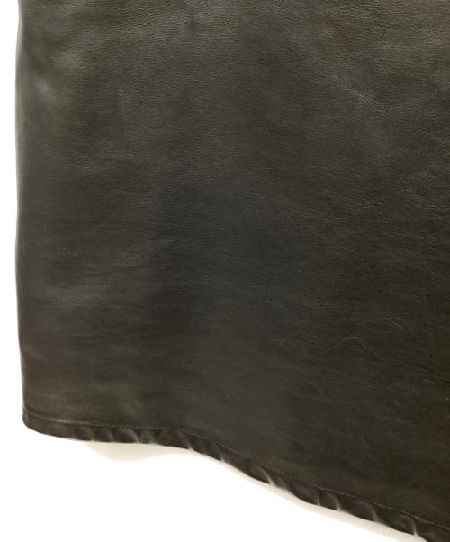 Schott（ショット）Schott (ショット) レザー半袖シャツ ブラック サイズ:Mの古着・服飾アイテム