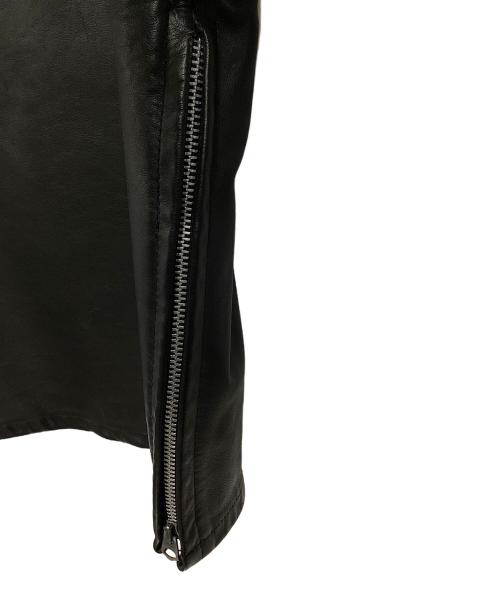 Schott（ショット）Schott (ショット) レザー半袖シャツ ブラック サイズ:Mの古着・服飾アイテム