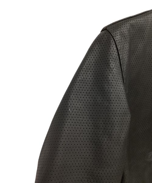 Schott（ショット）Schott (ショット) パンチングレザージャケット ブラック サイズ:Sの古着・服飾アイテム