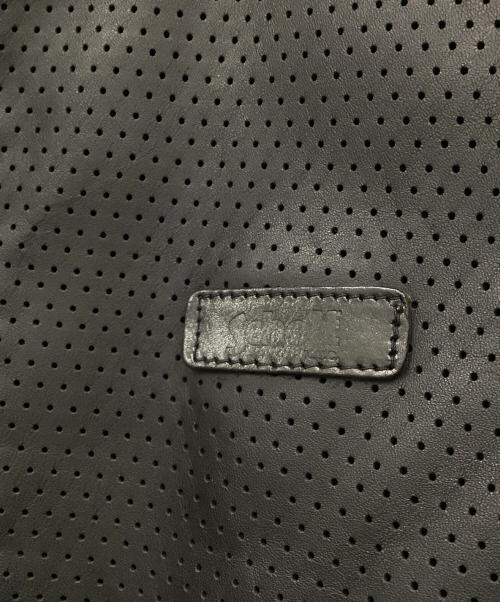 Schott（ショット）Schott (ショット) パンチングレザージャケット ブラック サイズ:Sの古着・服飾アイテム