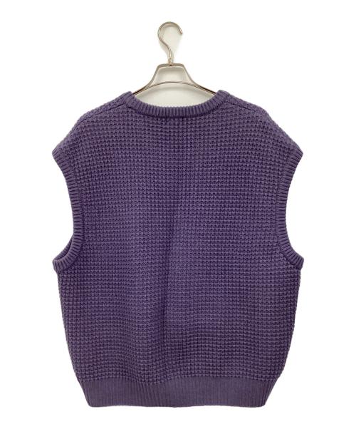 URU（ウル）URU (ウル) ニットベスト パープル サイズ:FREEの古着・服飾アイテム