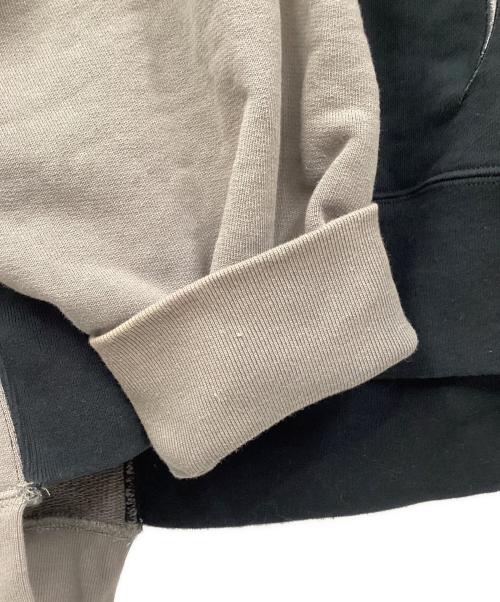 GALFY（ガルフィー）GALFY (ガルフィー) プルオーバーパーカー ブラック×グレー サイズ:Lの古着・服飾アイテム