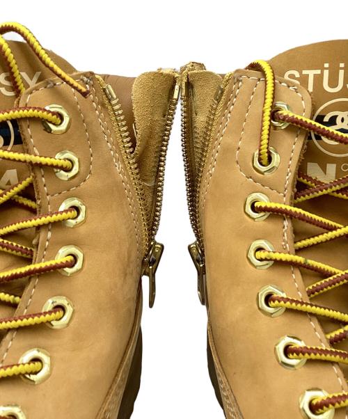 stussy（ステューシー）stussy (ステューシー) Timberland (ティンバーランド) 7ホールブーツ キャメル サイズ:27㎝の古着・服飾アイテム