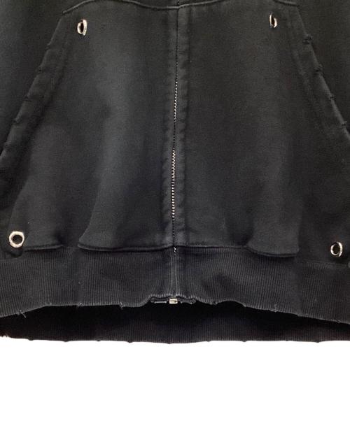 ARULE（アリュール）ARULE (アリュール) ジップパーカー ブラック×ホワイト サイズ:Mの古着・服飾アイテム
