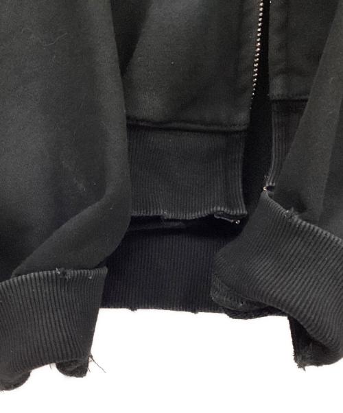 ARULE（アリュール）ARULE (アリュール) ジップパーカー ブラック×ホワイト サイズ:Mの古着・服飾アイテム
