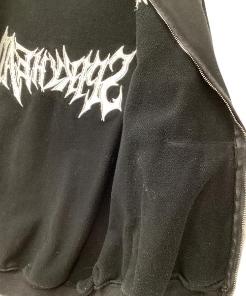 ARULE（アリュール）ARULE (アリュール) ジップパーカー ブラック×ホワイト サイズ:Mの古着・服飾アイテム