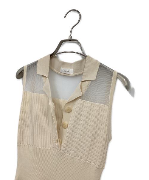 darich（ダーリッチ）darich (ダーリッチ) ノースリーブワンピース ベージュ サイズ:FREEの古着・服飾アイテム