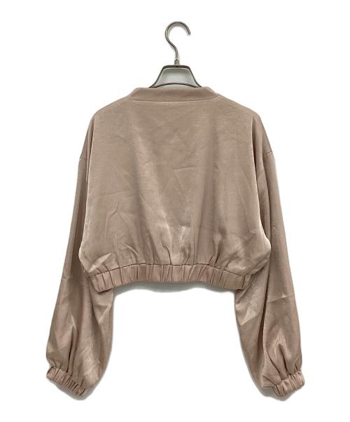 darich（ダーリッチ）darich (ダーリッチ) サテンブルゾン ベージュ サイズ:FREEの古着・服飾アイテム