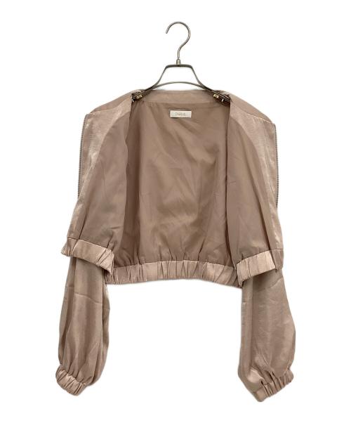 darich（ダーリッチ）darich (ダーリッチ) サテンブルゾン ベージュ サイズ:FREEの古着・服飾アイテム