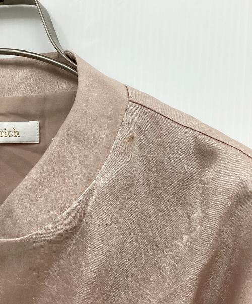 darich（ダーリッチ）darich (ダーリッチ) サテンブルゾン ベージュ サイズ:FREEの古着・服飾アイテム