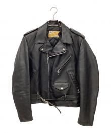 Schott（ショット）の古着「ワンスターダブルライダースジャケット」｜ブラック