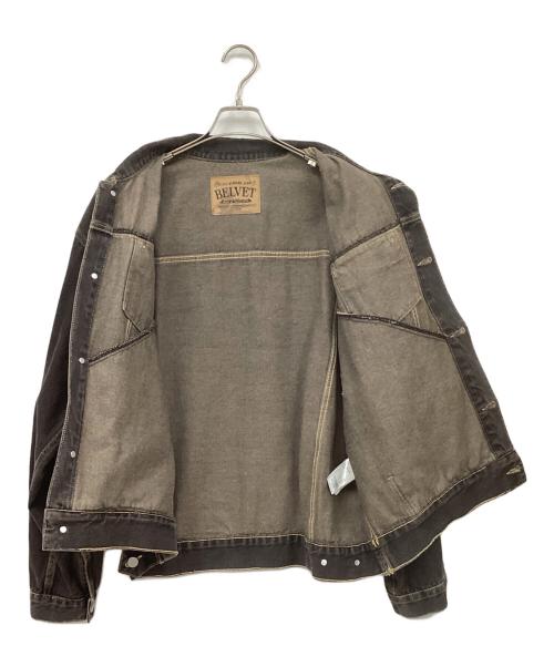BELVET（ベルベット）BELVET (ベルベット) デニムジャケット グレー サイズ:Lの古着・服飾アイテム