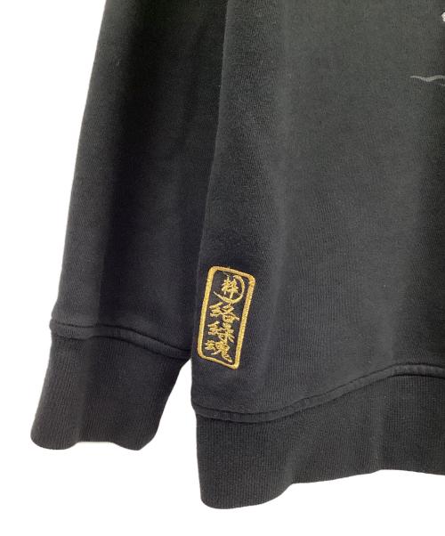 絡繰魂（カラクリタマシイ）絡繰魂 (カラクリタマシイ) ジップパーカー ブラック×グリーン サイズ:3Lの古着・服飾アイテム