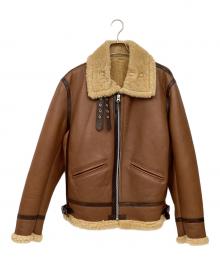 BOLINI（ボリーニ）の古着「ムートンジャケット」｜ブラウン