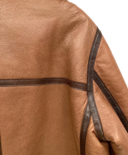 BOLINI（ボリーニ）BOLINI (ボリーニ) ムートンジャケット ブラウン サイズ:50の古着・服飾アイテム