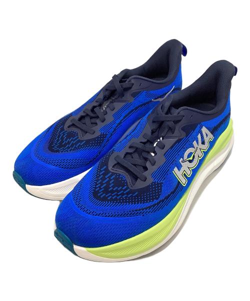 HOKA（ホカ）HOKA (ホカ) ランニングシューズ ブルー×黄緑 サイズ:27.5㎝の古着・服飾アイテム