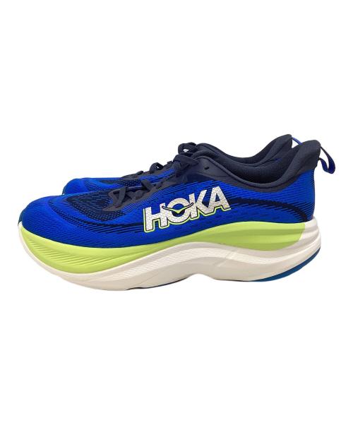 HOKA（ホカ）HOKA (ホカ) ランニングシューズ ブルー×黄緑 サイズ:27.5㎝の古着・服飾アイテム
