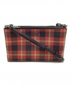 COACHコーチ）の古着「コーチ/F54863/ショルダーバッグ」｜レッド×ブラック
