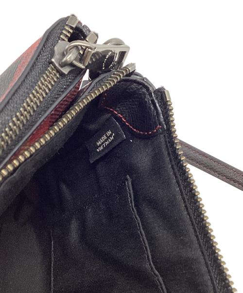 COACH（コーチ）COACH (コーチ) コーチ/F54863/ショルダーバッグ レッド×ブラックの古着・服飾アイテム