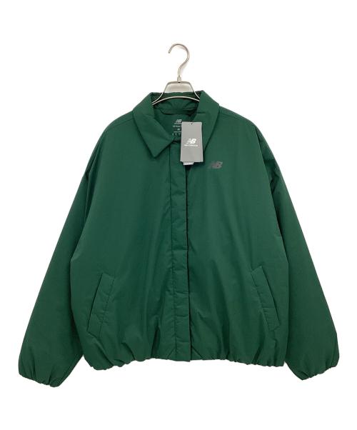 NEW BALANCE（ニューバランス）NEW BALANCE (ニューバランス) パデッドコーチジャケット グリーン サイズ:Lの古着・服飾アイテム