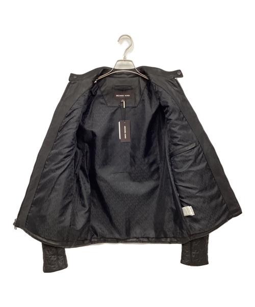 MICHAEL KORS（マイケル・コース）MICHAEL KORS (マイケル・コース) ラムレザージャケット ブラック サイズ:Mの古着・服飾アイテム