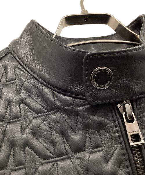 MICHAEL KORS（マイケル・コース）MICHAEL KORS (マイケル・コース) ラムレザージャケット ブラック サイズ:Mの古着・服飾アイテム