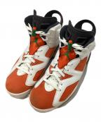 NIKEナイキ）の古着「AIR JORDAN6 Retro」｜オレンジ×ホワイト