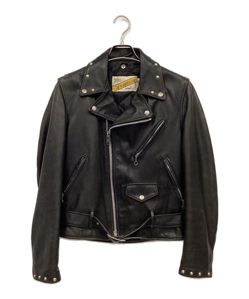 Schott（ショット）Schott (ショット) ダブルライダースジャケット ブラック サイズ:36の古着・服飾アイテム