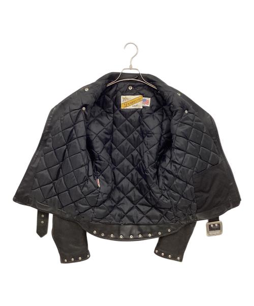 Schott（ショット）Schott (ショット) ダブルライダースジャケット ブラック サイズ:36の古着・服飾アイテム